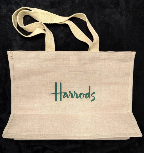 Harrods large jute tote - large,